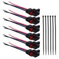 6pcs Harness Pigtail Connectors Plug For 2018-2020 Polaris Rzr Rs1 