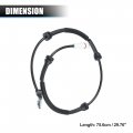 X Autohaux Rear Left Or Right Abs Wheel Speed Sensor No 93192439 8200184209 8200583498 For Vauxhall Opel Nissan Primastar