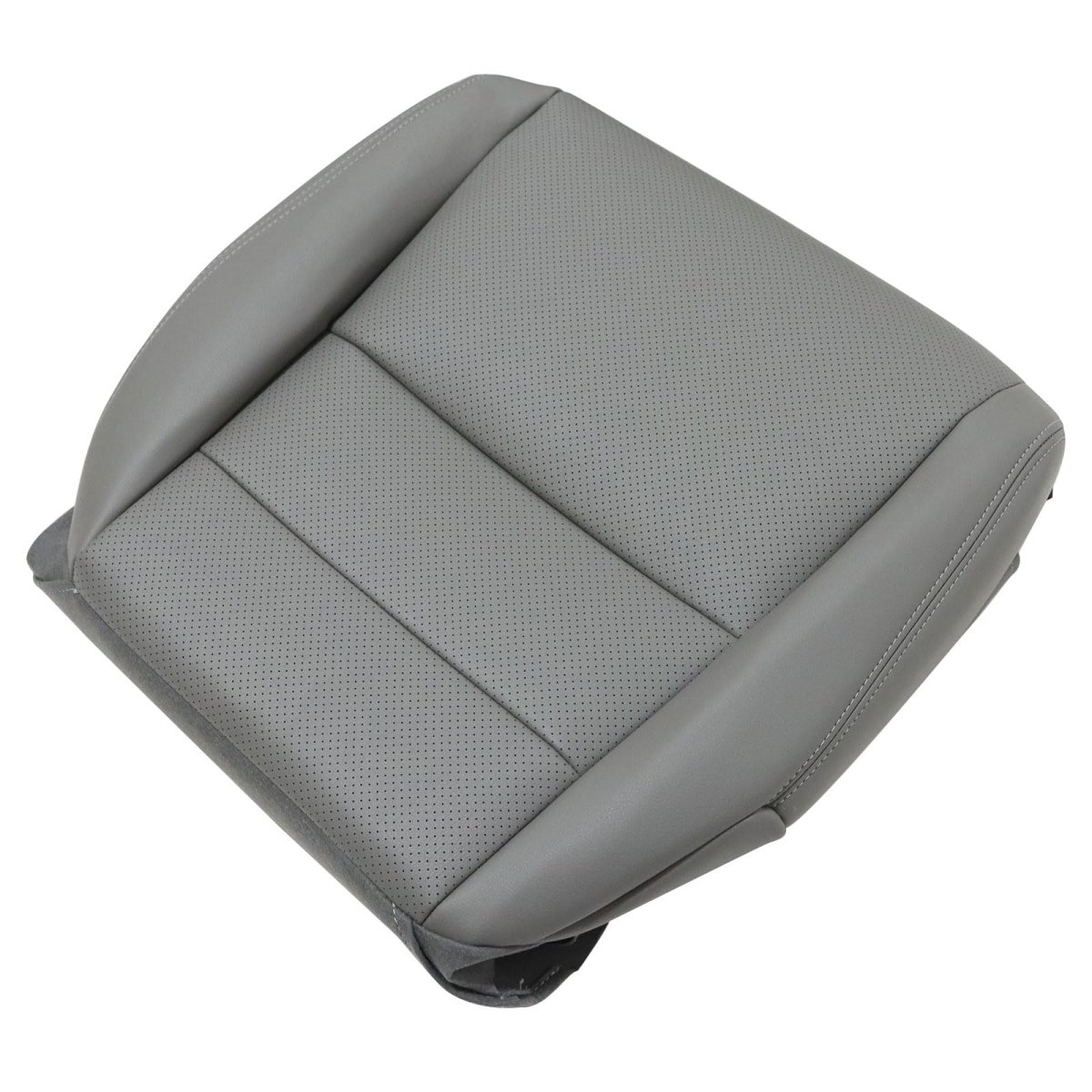 Driver Bottom Perforated Leather Seat Cover Gray For Acura Tl 2005 2006 2007 2008