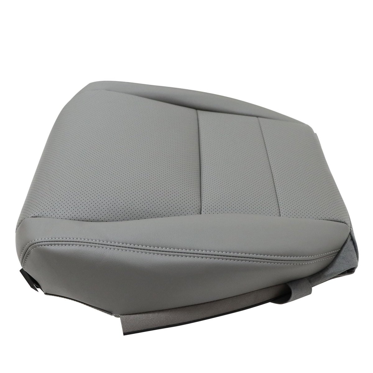 Driver Bottom Perforated Leather Seat Cover Gray For Acura Tl 2005 2006 2007 2008