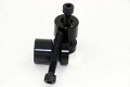 Httmt- Black Flat Swingarm Spools No Logo 8mm Thread Compatible With Cbr1000rr 2004-2011 Cbr250r 2011 Cbr600rr 2003-2011