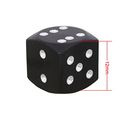 Tomall Wheel Valve Stem Caps For Vehicle Aluminum Alloy Dice Style Black 4pcs