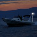 Besramtic Boat Stern Light Anchor Led Marine All Round White Removable 2 Pin Plug In With Base 10-24 Volts 36 Inches Angled