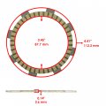 Caltric Clutch Friction Plates Kit Compatible With Yamaha Ttr110e 2008-2023 2p2-e6321-00-00