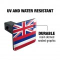 Hawaii State Flag Tow Trailer Hitch Cover Plug Insert