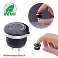 Ulincos Momentary Push Button Switch U19d1 1no Spst Black Metal Shell With Red Led Ring Suitable For 19mm 3 4 Mounting Hole 