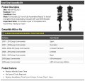 Front S And Coilpring Assembly Set Of 2 Compatible With 2006-2010 Jeep Commander Excludes S R T S R T 8 Models