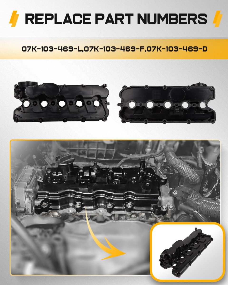Engine Valve Cover Gasket Replacement Fit For Volkswagen Golf 2 5l010-2014 For Jetta 2 2005-2014 Kit