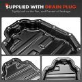 A-premium Lower Engine Oil Pan Sump With Drain Plug Compatible Nissan Altima 2014-2018 Rogue 2 5l Gas