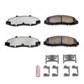 Z36-679 Front Carbon Fiber Ceramic Brake Pads With Installation Hardware For Ford F150 1997 To 2003 Heritage 2004 Lincoln 