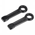Uxcell 2pcs Slogging Ring Spanner 30mm 32mm High Tensile Steel Straight Handle Box End