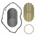 Caltric Clutch Friction Steel Plates And Gasket Kit Compatible With Yamaha Stryker Xvs13c 2012 2013 2014 2015 2016 2017