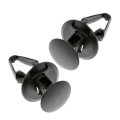 Cowl Retainers For Ford F-350 F-450 F-550 Super Duty 2017 2018 Black Plastic 0 6 In Face Diameter 2 Pieces 11589293 