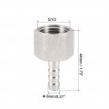 Uxcell Stainless Steel Barb Hose Fitting Connector Adapter 8mm Barbed X G1 2 Female Pipe 2pcs