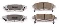 Z26-883 Performance Carbon Fiber Ceramic Rear Brake Pads With Installation Hardware For Chevy Trailblazer Buick Enclave And Gmc 