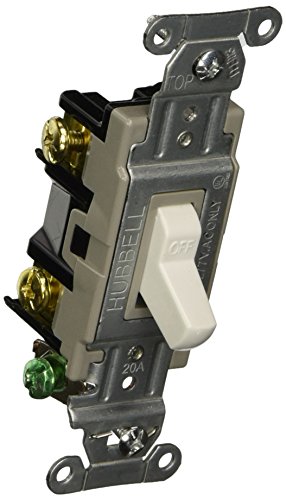 Hubbell Csb220w Commercial Specification Switch Double Pole 20 Amp 120 277v Back And Side Wiring White