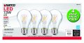 Satco S21713 7 5w A19 Led Clear 2700k Medium Base 120v 16 Bulbs