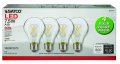Satco S21713 7 5w A19 Led Clear 2700k Medium Base 120v 16 Bulbs