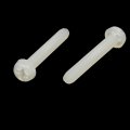 M3 X 20mm Nylon Phillips Drive Fully Thread Pan Head Machine Screws 75pcs 