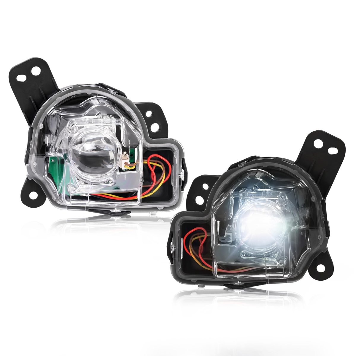 Fog Lights For 2016 2023 Mazda Cx 9 5 2017 3 And 6 Clear Lens Led Bumper Lamps Pair Mo 4610 Replacement