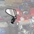 Nicecnc Universal Adjustable Motorcycle Rear View Mirrors Quick Flip For Most Handlebar Protector Side Bar End Mirror 