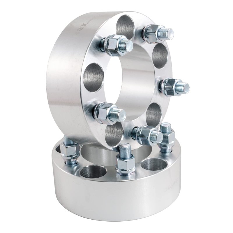 Hex 2 5x4 To 5 5x114 3mm Wheel Spacers Adapters 1 Studs 2pcs For Ford Lincoln Mercury Jeep Silver