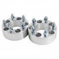 Hex 2 5x4 To 5 5x114 3mm Wheel Spacers Adapters 1 Studs 2pcs For Ford Lincoln Mercury Jeep Silver
