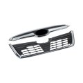Front Upper Grille Mesh Style Assembly For 2019 2020 2021 Forester Utility 4 Door Black And Chrome Plastic Replacement Part