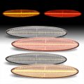 Ajp Distributors Clear Lens Jdm Front Amber Rear Red Led Side Marker Lights Signal Reflectors Parking Assembly Lamps 4pcs Set 