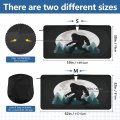 Dalzium Funny Bigfoot Car Windshield Sun Shade With Ring Front Windowshade Visor Protector Foldable Sun Reflector To Keep Your