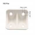 Uxcell Shelf Cabinet Door 90 Degree Plastic Corner Braces 36x24x24mm Angle Brackets 100 Pcs