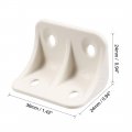 Uxcell Shelf Cabinet Door 90 Degree Plastic Corner Braces 36x24x24mm Angle Brackets 100 Pcs