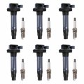 Ena Set Of 6 Ignition Coil Pack And Platinum Spark Plug Ford Lincoln Edge Explorer Flex Mustang Mks Mkt Mkz Mkx 2010 2011 2012 