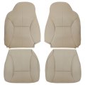 Secos 4pcs Driver Passenger Bottom Top Lean Back Replacement Leather Seat Covers Tan For Dodge Ram 1500 2500 3500 1998 1999 