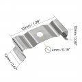 Uxcell T8 Clips Bracket Hanger For Integrated Tube Light Fixture Nickel-plated Manganese Steel Pack Of 35