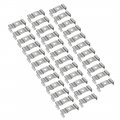 Uxcell T8 Clips Bracket Hanger For Integrated Tube Light Fixture Nickel-plated Manganese Steel Pack Of 35