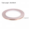 Uxcell Single-sided Conductive Tape Copper Foil Adhesive 4mm X 30m 98 4ft For Guitar Emi Shielding Crafts Electrical Repairs