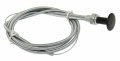 Empi 43-5354 Manual Carburetor Choke Cable 62 Base To Mounting Jam Nuts 