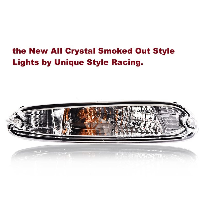 Gplus Front Bumper Signal Lights For 1990-1997 Mazda Mx-5 Miata Driver Passenger Side Mounted Marker Parking Light Clear Lens