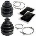 Front Axle Inner Outer Cv Boot Kit For Kawasaki Mule 2510 Kaf950a 4x4 Diesel 2000-2002 