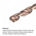 Uxcell Twist Drill Bit 4 3mm Jobber Nanoscale Titanium Coated K35 Tungsten Carbide Straight Shank 100mm Length For Drilling