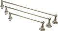 24 Satin Brushed Nickel Towel Rack Bar W Pawn Mounts 