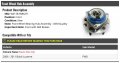 Front Wheel Hub And Bearing Assembly Compatible With 2006-2011 Buick Lucerne Fwd