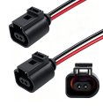 2 Pcs Pin Temperature Sensor Wiring Harness Connector 1j0973702 For Audi A3 A4 A5 A6 A7 A8 Q3 Q5 Q7 R8 Porsche Boxster Cayman 