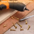 Wood Screws M4 X 12mm Slotted Round Head Copper Self-tapping Screw For Diy Woodworking Home Industry 20 Pcs