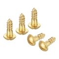 Wood Screws M4 X 12mm Slotted Round Head Copper Self-tapping Screw For Diy Woodworking Home Industry 20 Pcs 