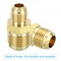 Patikil 3 8 Male X 5 Male Brass Flare Union Connector 2 Pcs Gas Adapter Tube Coupler Pipe Fitting For Hose