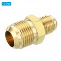 Patikil 3 8 Male X 5 Male Brass Flare Union Connector 2 Pcs Gas Adapter Tube Coupler Pipe Fitting For Hose