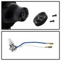 Chrome Housing Oe-style Front Fog Light Driving Lamp Assembly W Bezel For 2013-2016 Gmc Acadia Power Switch Universal Wiring