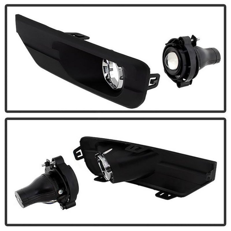 Chrome Housing Oe-style Front Fog Light Driving Lamp Assembly W Bezel For 2013-2016 Gmc Acadia Power Switch Universal Wiring
